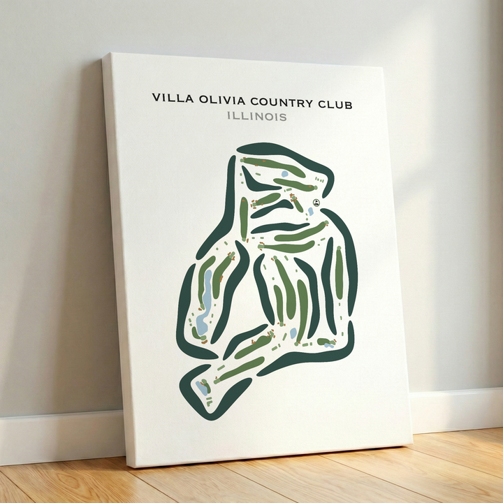 Villa Olivia Country Club, Illinois - Printed Golf Courses