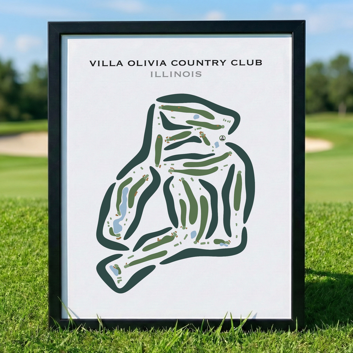 Villa Olivia Country Club, Illinois - Printed Golf Courses