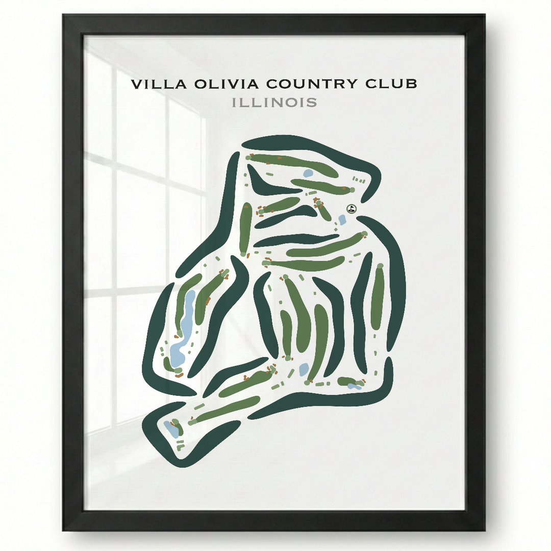 Villa Olivia Country Club, Illinois - Printed Golf Courses