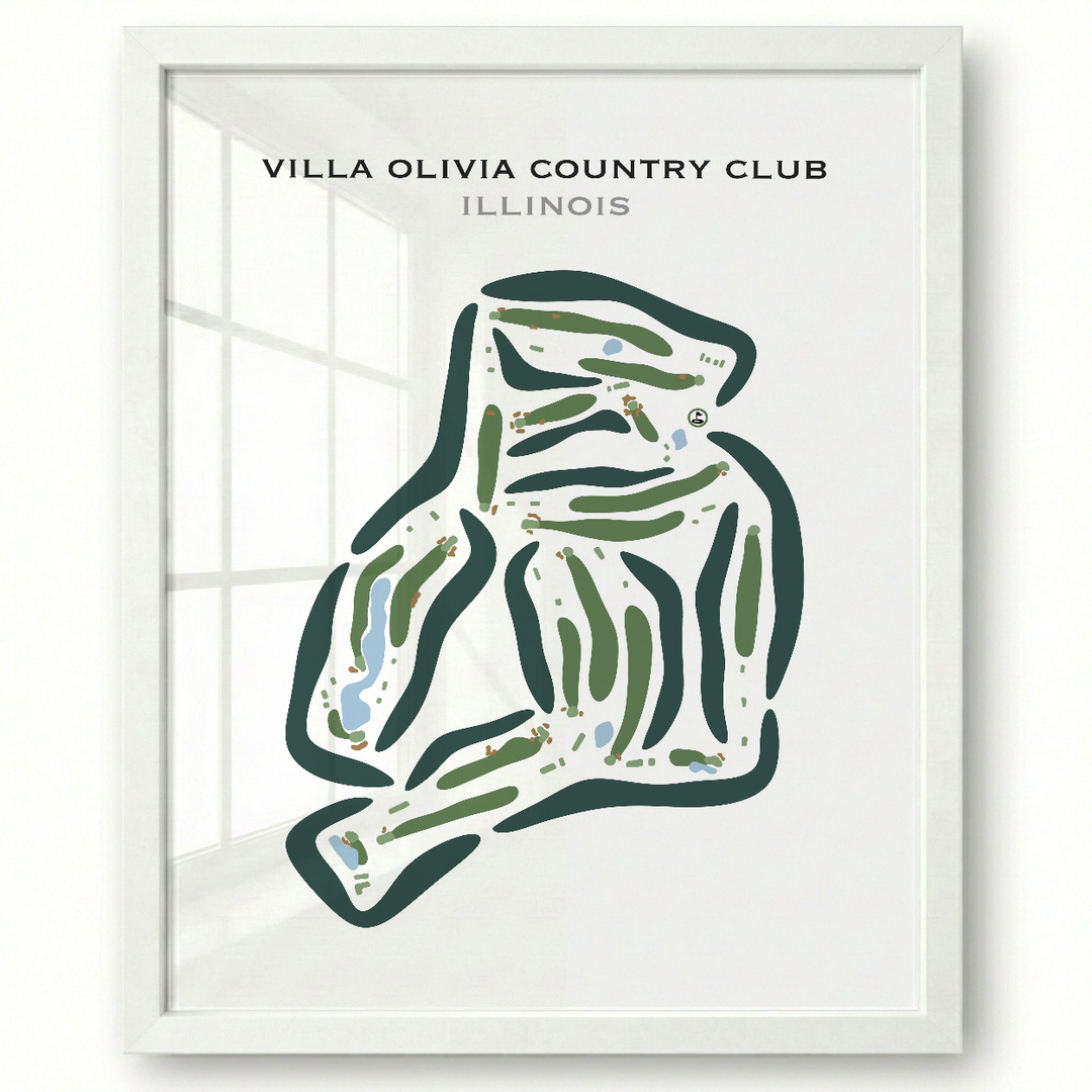 Villa Olivia Country Club, Illinois - Printed Golf Courses