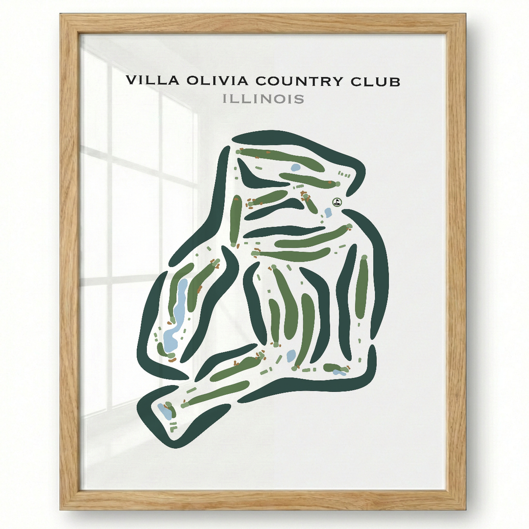 Villa Olivia Country Club, Illinois - Printed Golf Courses