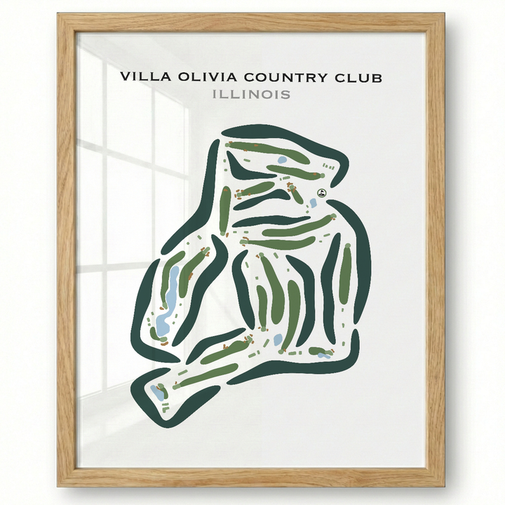 Villa Olivia Country Club, Illinois - Printed Golf Courses