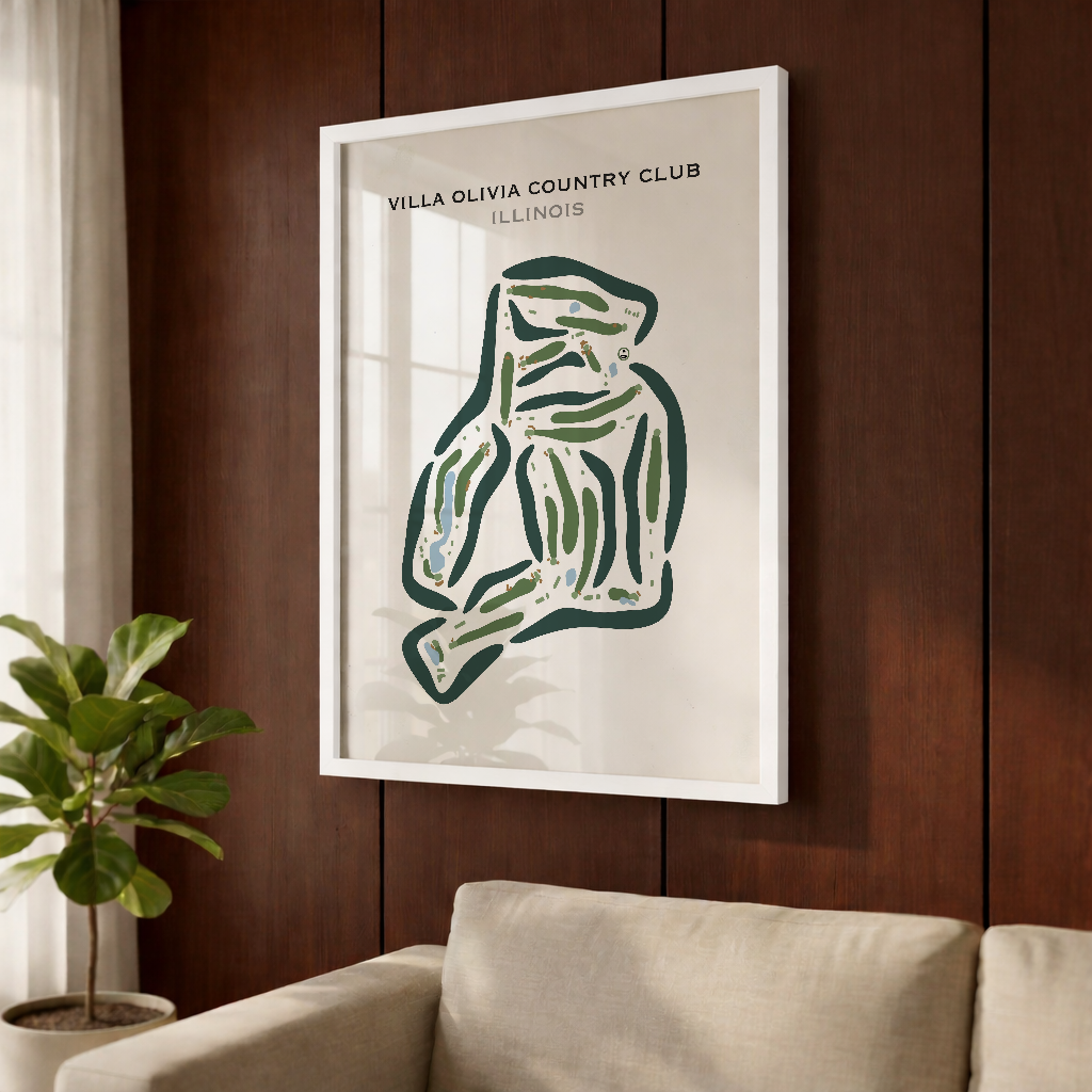 Villa Olivia Country Club, Illinois - Printed Golf Courses