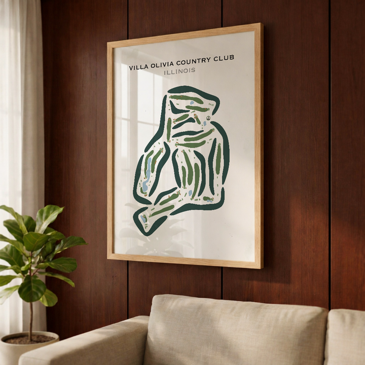 Villa Olivia Country Club, Illinois - Printed Golf Courses