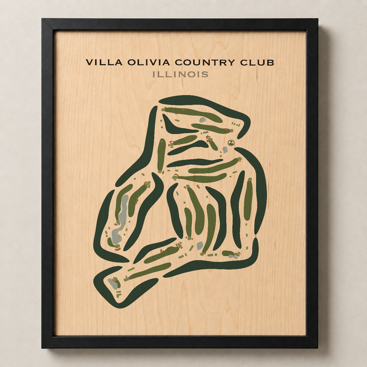 Villa Olivia Country Club, Illinois - Printed Golf Courses
