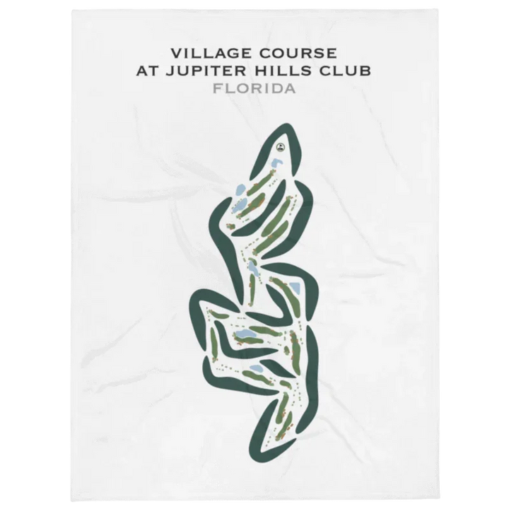 Village Course at Jupiter Hills Club, Florida - Printed Golf Courses