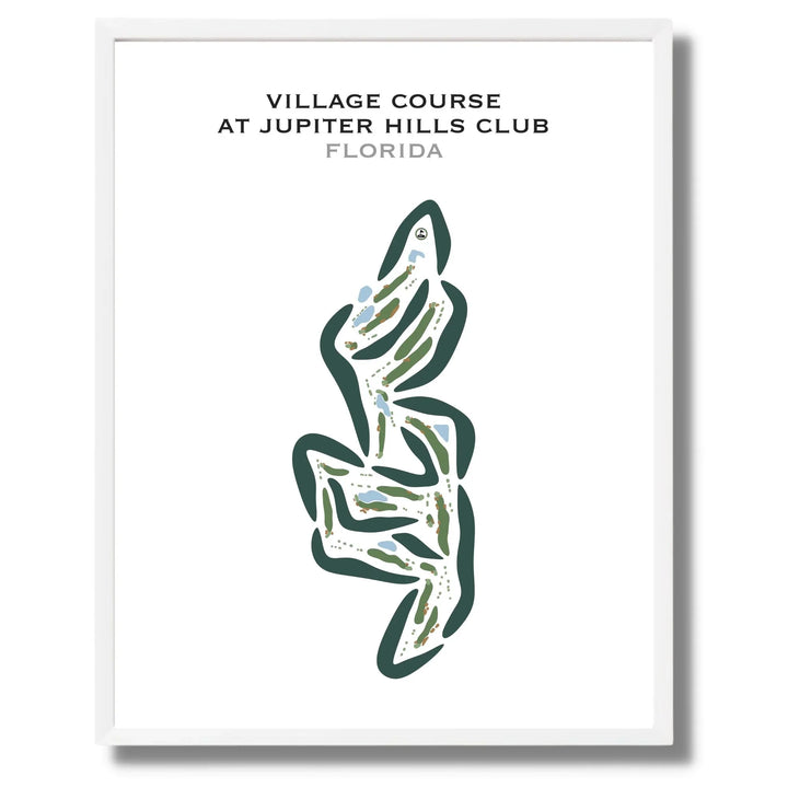 Village Course at Jupiter Hills Club, Florida - Printed Golf Courses