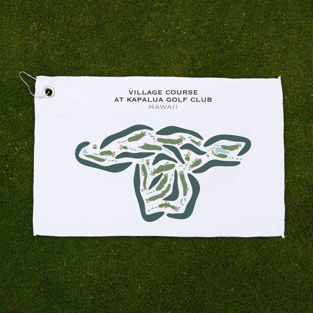 Village Course at Kapalua Golf Club, Hawaii - Printed Golf Courses