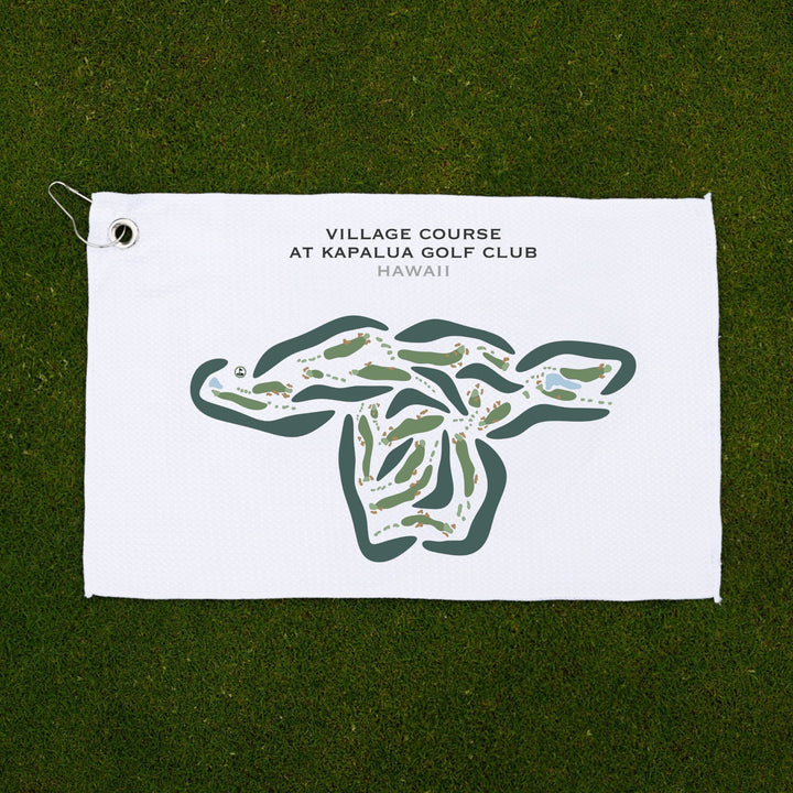 Village Course at Kapalua Golf Club, Hawaii - Printed Golf Courses