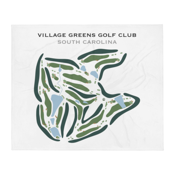 Village Greens Golf Club, South Carolina - Printed Golf Course