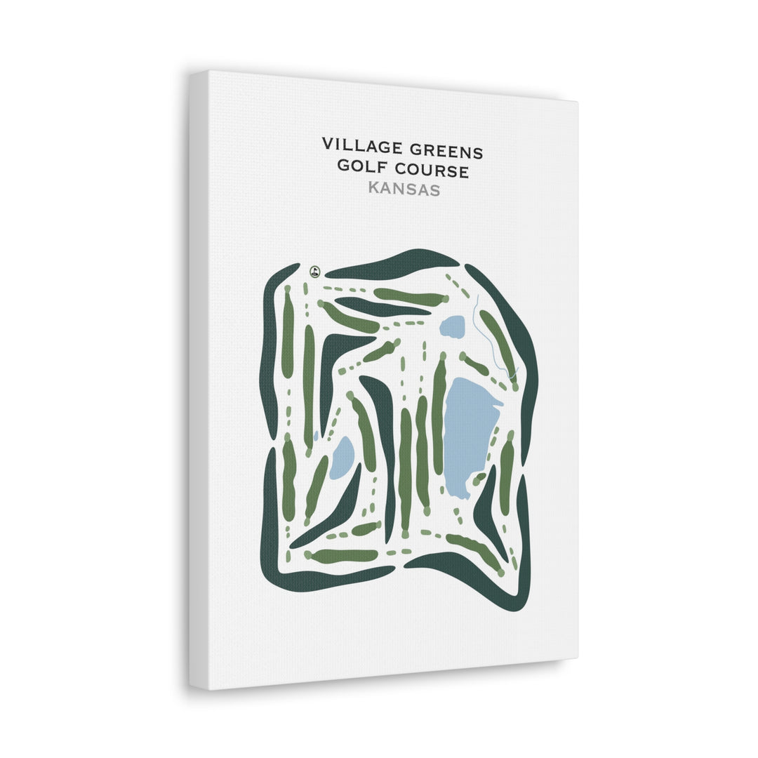 Village Greens Golf Course, Kansas - Printed Golf Courses