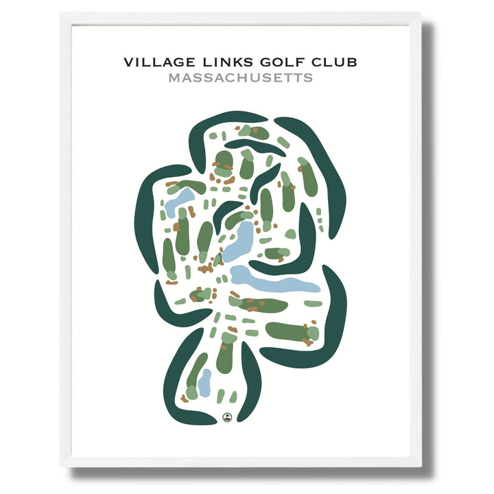 Village Links Golf Club, Massachusetts - Printed Golf Courses