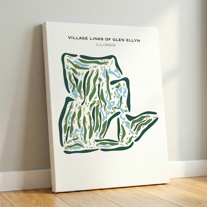 Village links of Glen Ellyn, Illinois - Printed Golf Courses
