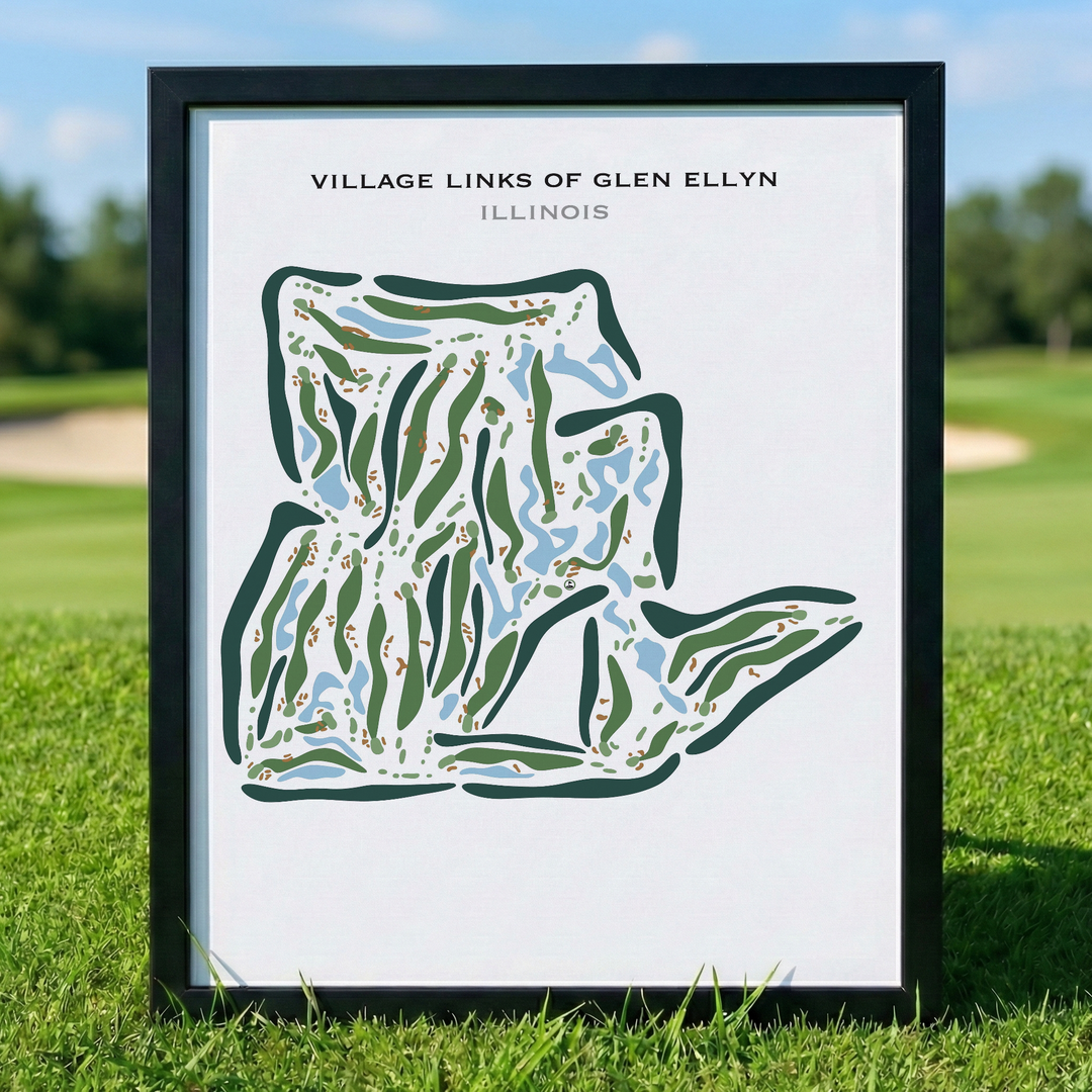 Village links of Glen Ellyn, Illinois - Printed Golf Courses