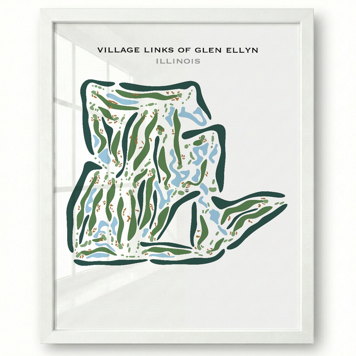 Village links of Glen Ellyn, Illinois - Printed Golf Courses
