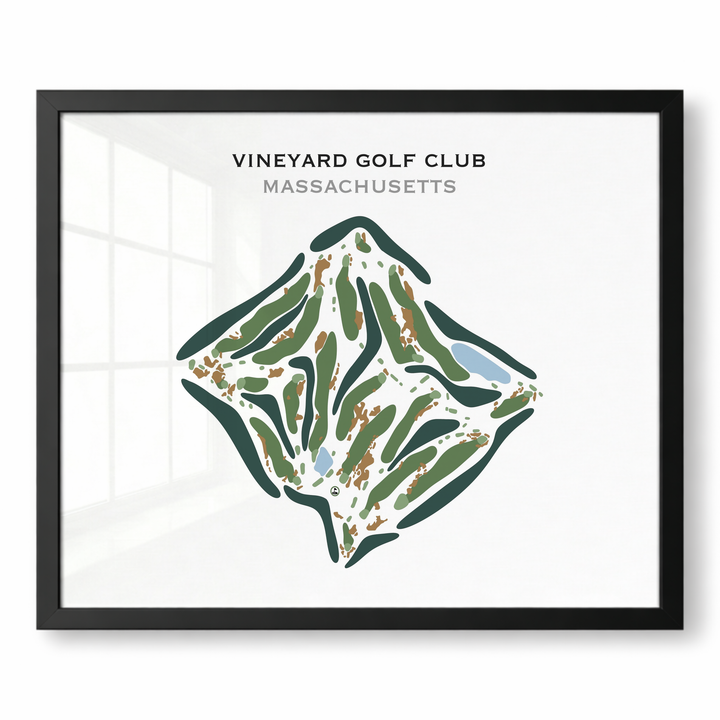 Vineyard Golf Club, Massachusetts - Printed Golf Course