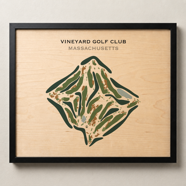 Vineyard Golf Club, Massachusetts - Printed Golf Course