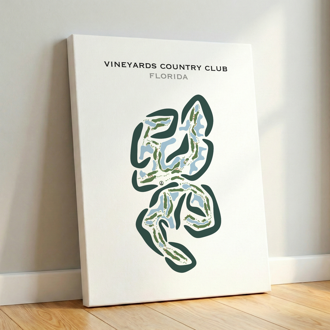 Vineyards Country Club, Florida - Printed Golf Courses