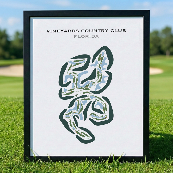 Vineyards Country Club, Florida - Printed Golf Courses