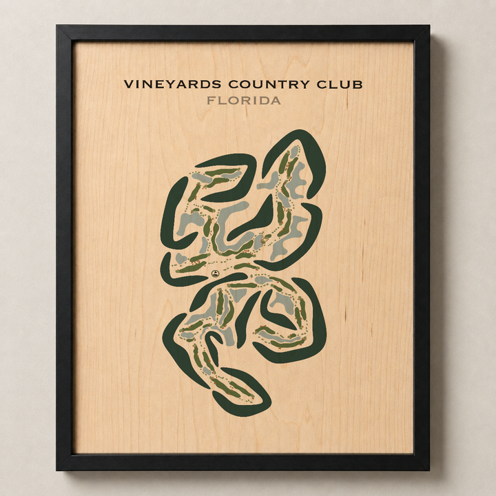 Vineyards Country Club, Florida - Printed Golf Courses