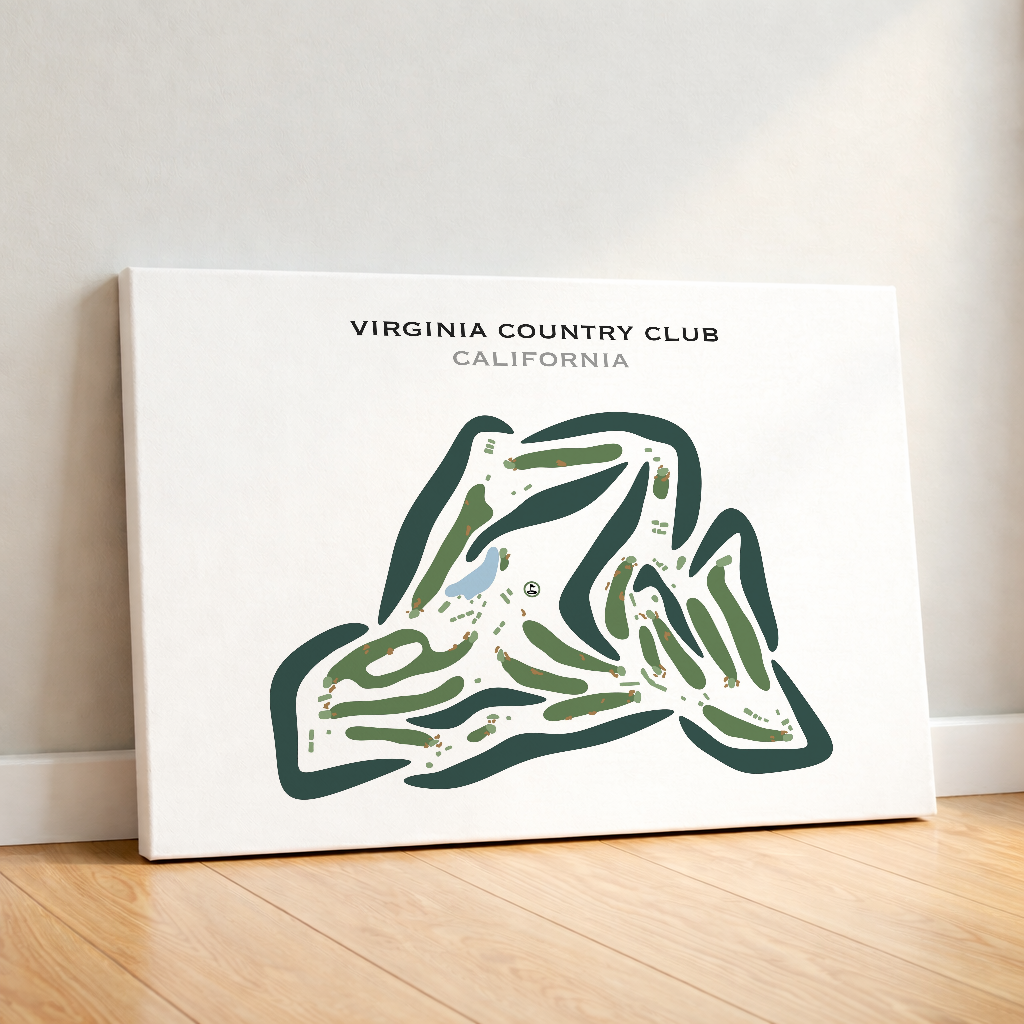 Virginia Country Club, California - Printed Golf Courses