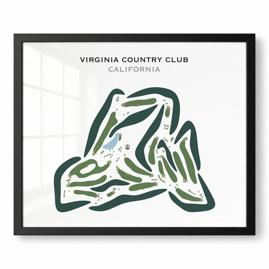 Virginia Country Club, California - Printed Golf Courses