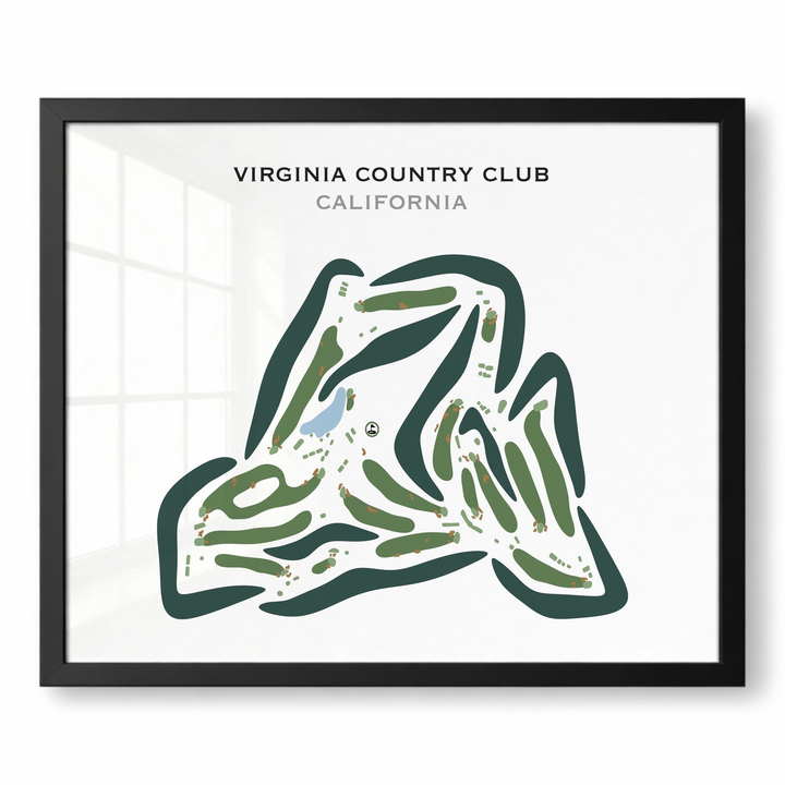 Virginia Country Club, California - Printed Golf Courses