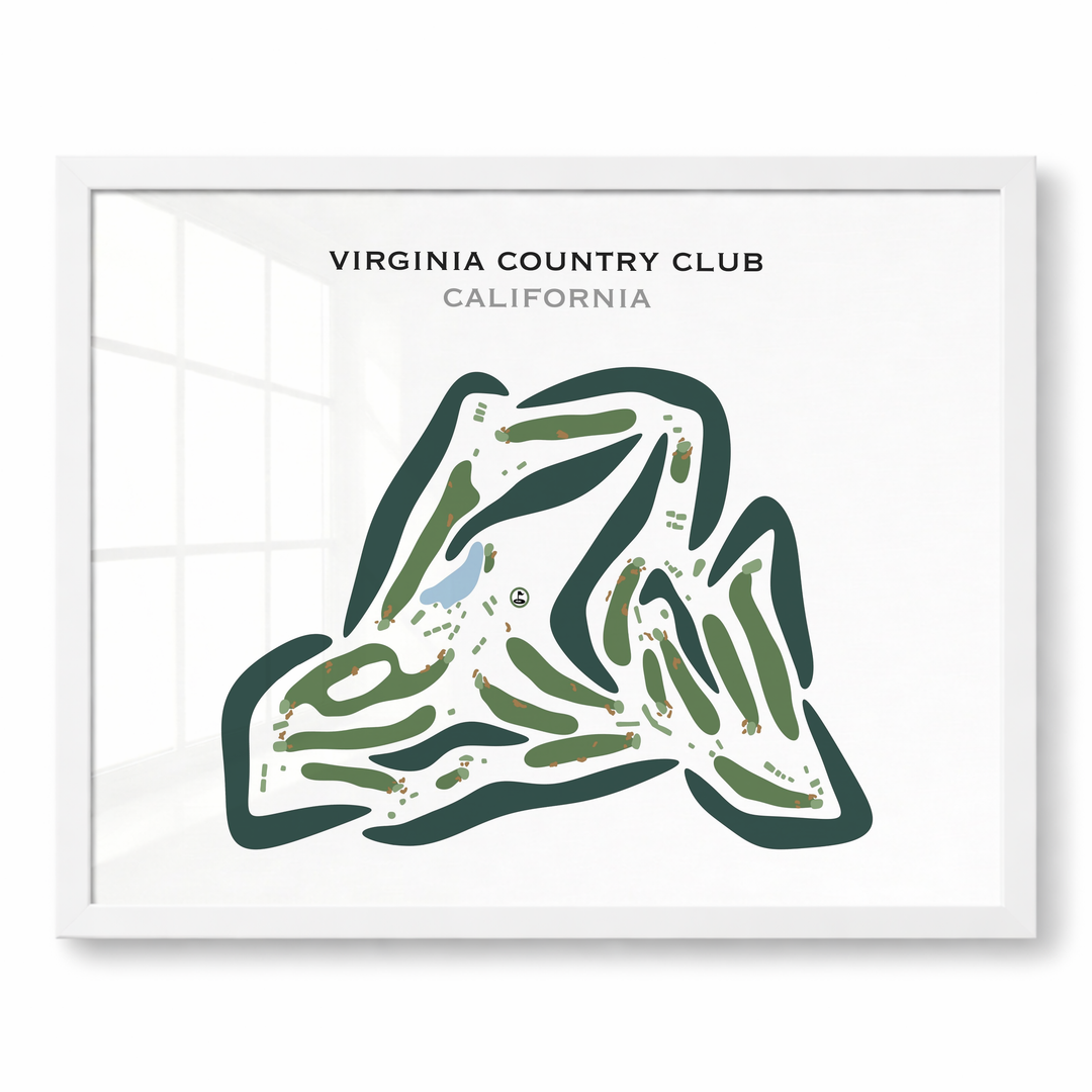 Virginia Country Club, California - Printed Golf Courses