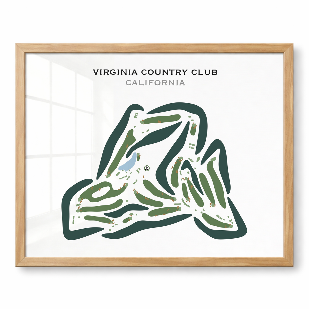 Virginia Country Club, California - Printed Golf Courses