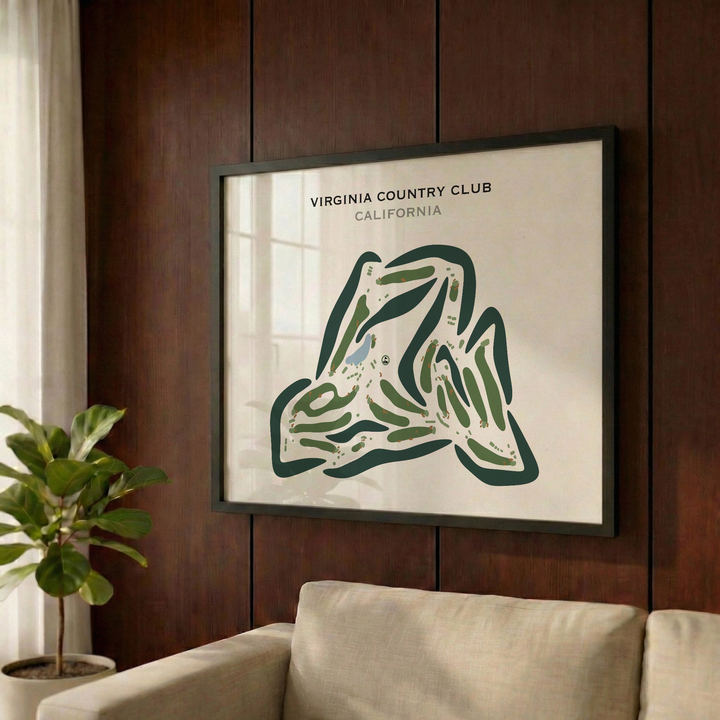 Virginia Country Club, California - Printed Golf Courses
