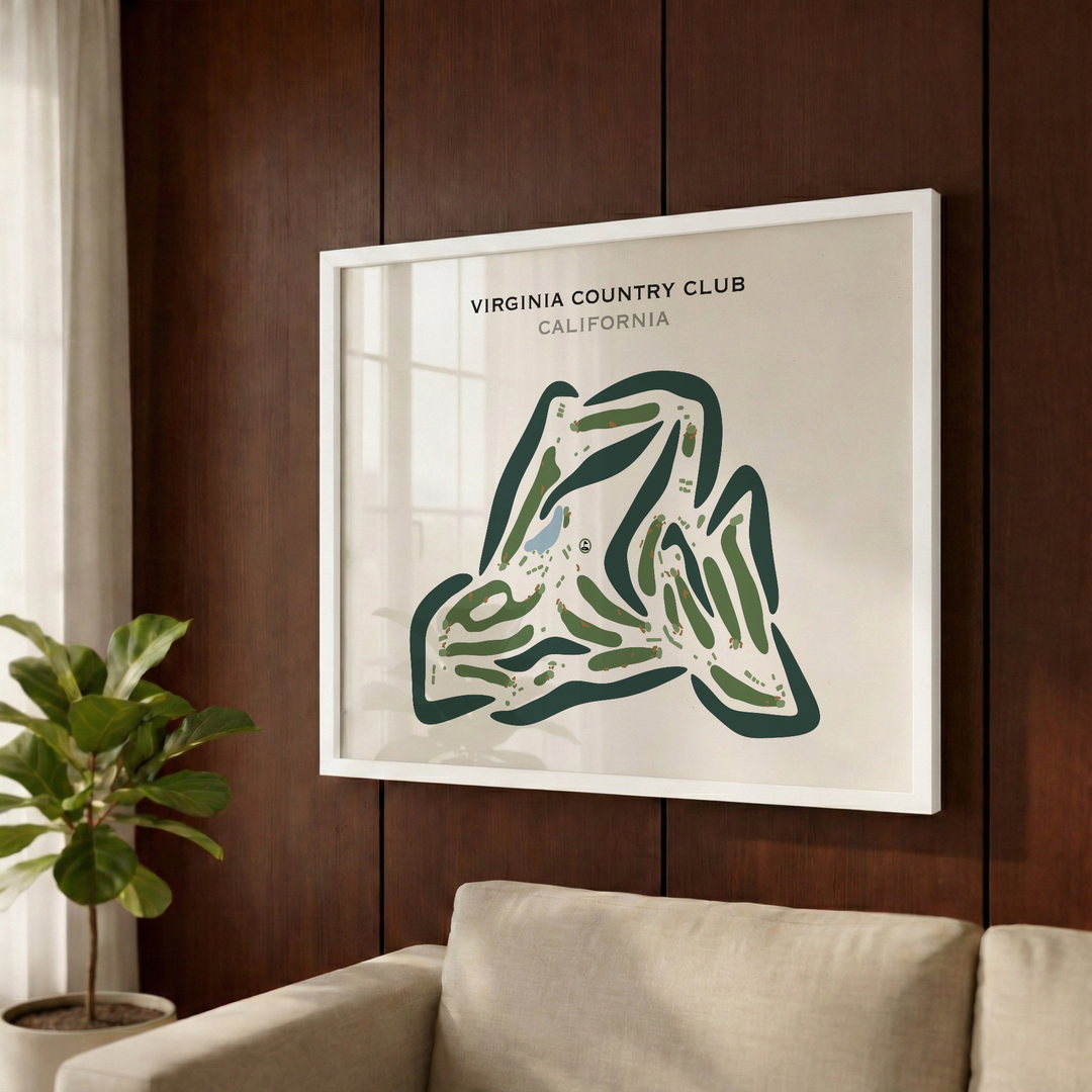 Virginia Country Club, California - Printed Golf Courses