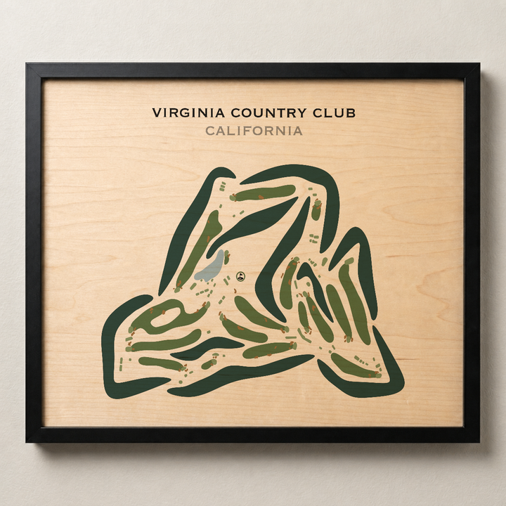 Virginia Country Club, California - Printed Golf Courses