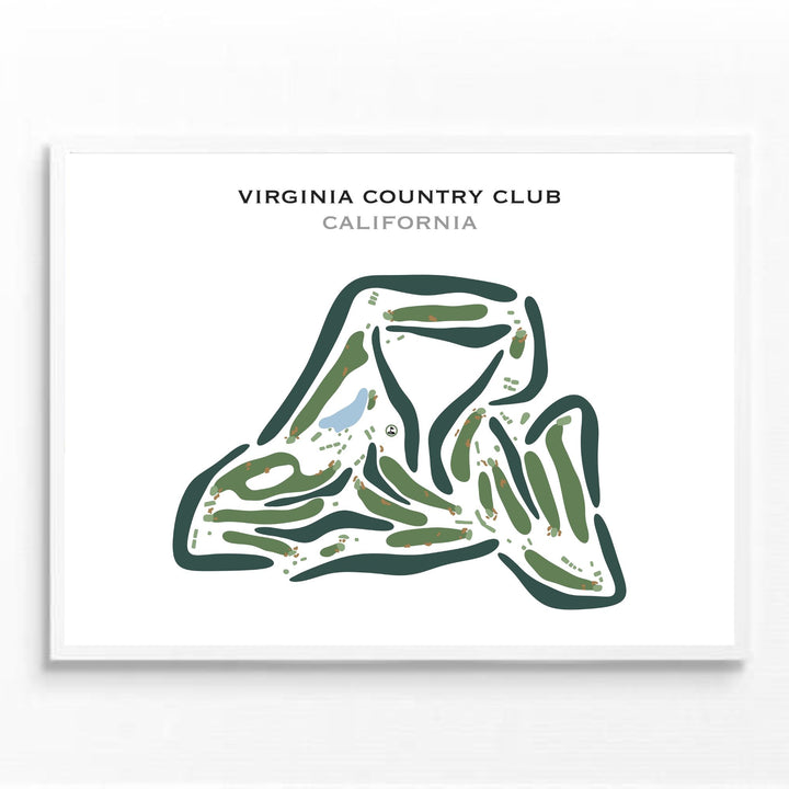 Virginia Country Club, California - Printed Golf Courses