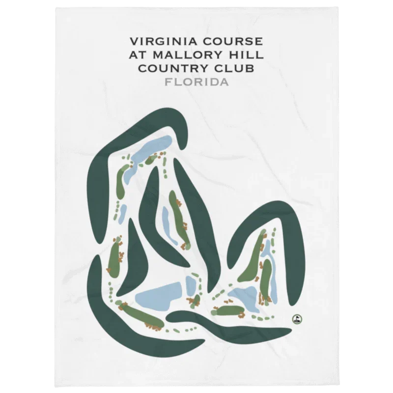 Virginia Course at Mallory Hill Country Club, Florida - Printed Golf Courses