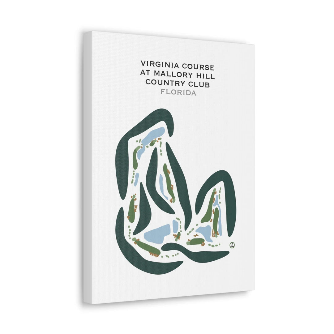 Virginia Course at Mallory Hill Country Club, Florida - Printed Golf Courses