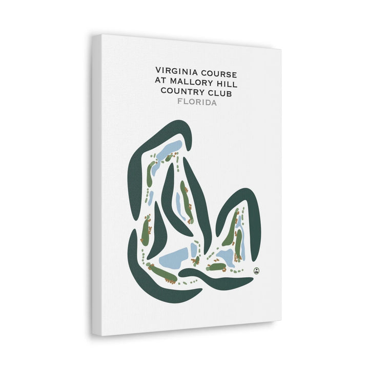 Virginia Course at Mallory Hill Country Club, Florida - Printed Golf Courses