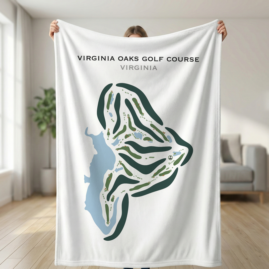 Virginia Oaks Golf Course, Virginia - Printed Golf Courses