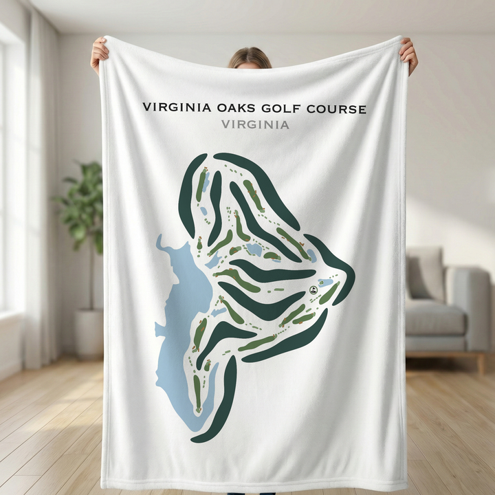 Virginia Oaks Golf Course, Virginia - Printed Golf Courses