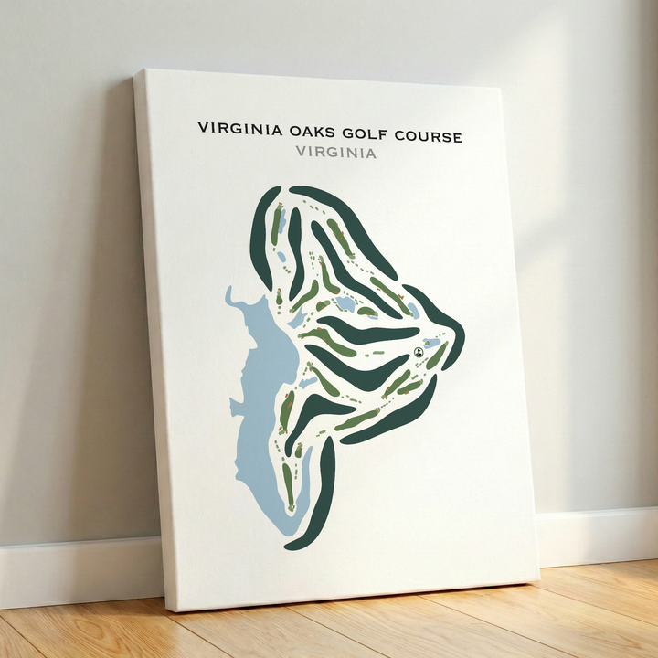 Virginia Oaks Golf Course, Virginia - Printed Golf Courses