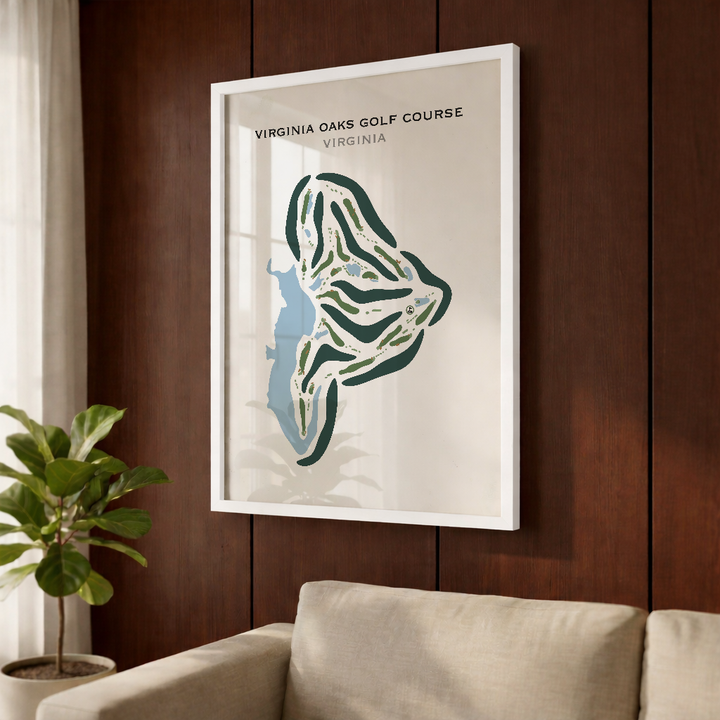 Virginia Oaks Golf Course, Virginia - Printed Golf Courses