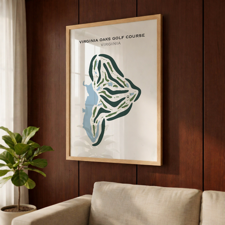 Virginia Oaks Golf Course, Virginia - Printed Golf Courses
