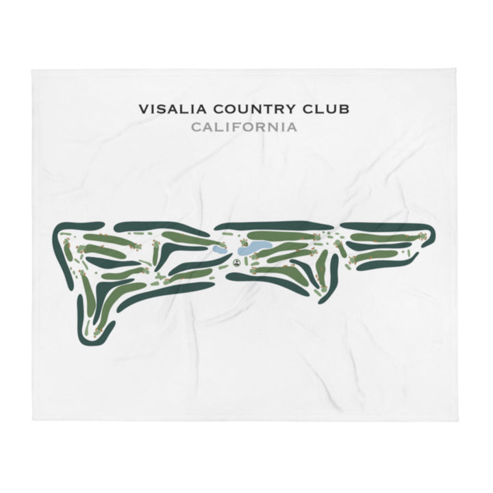 Visalia Country Club, California - Printed Golf Course