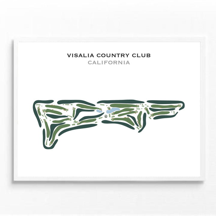 Visalia Country Club, California - Printed Golf Course