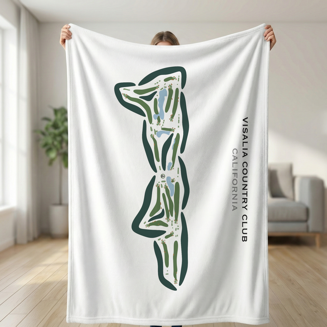 Visalia Country Club, California - Printed Golf Courses
