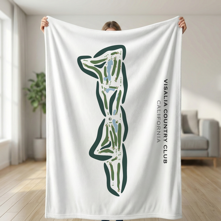 Visalia Country Club, California - Printed Golf Courses