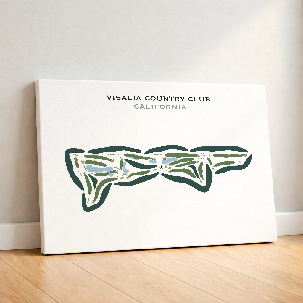 Visalia Country Club, California - Printed Golf Courses