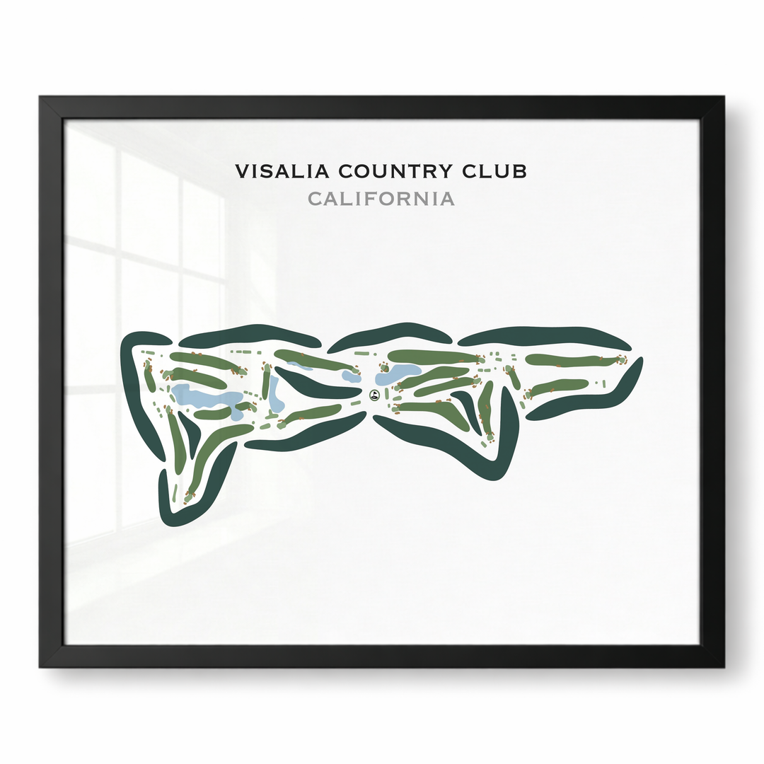 Visalia Country Club, California - Printed Golf Courses