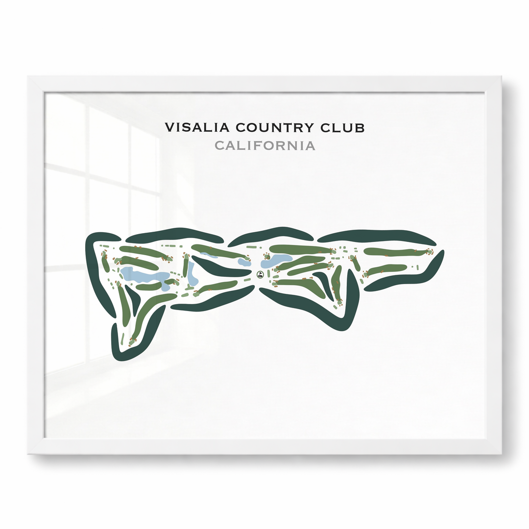 Visalia Country Club, California - Printed Golf Courses