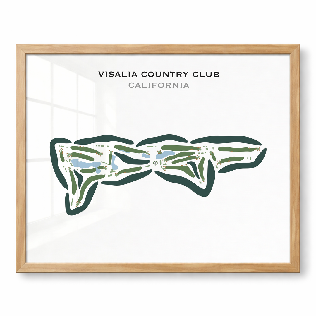 Visalia Country Club, California - Printed Golf Courses