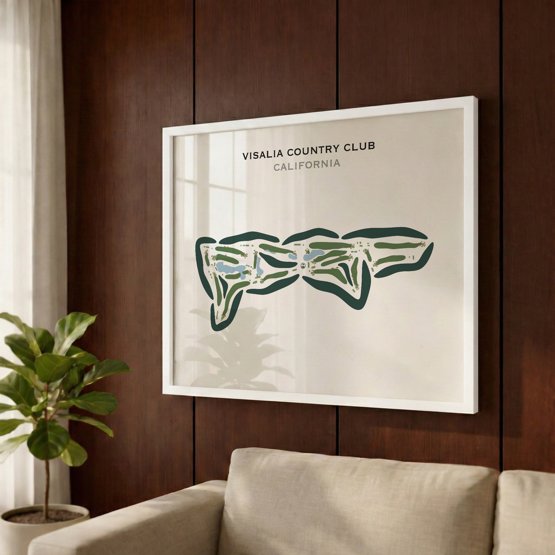 Visalia Country Club, California - Printed Golf Courses